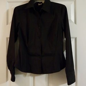 Very sharp black shimmer button down